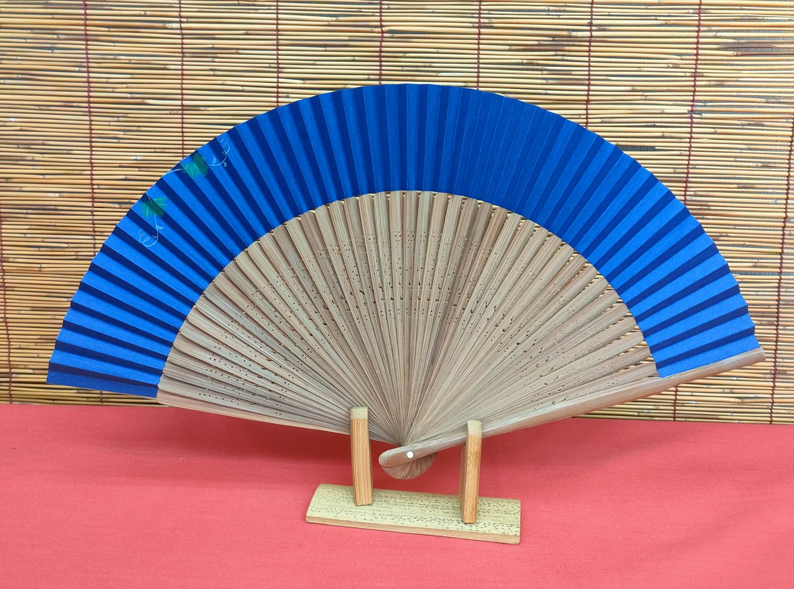 短地唐竹扇子　瓢箪　両面絵柄